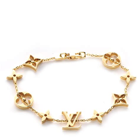 monogram lv chain brqacelte|louis vuitton monogram diamond bracelet.